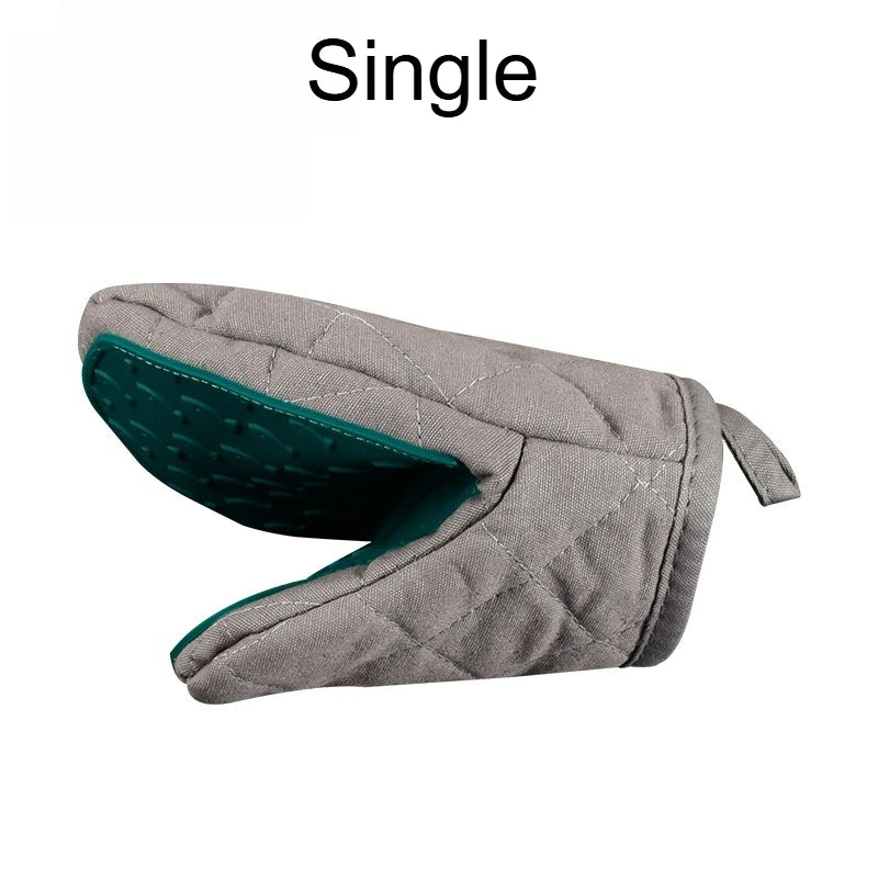 Fish-Shaped Silicone Oven Gloves – Non-Slip Kitchen Hand Grip Silicone Oven Gloves Richie's blackish green 1pc