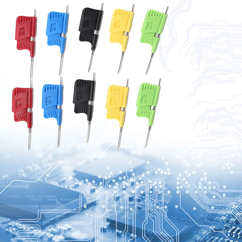 10PCS SDK08 IC Test Hook Clips Set with Jumper Wires 40V IC Test Clip Set Richie's