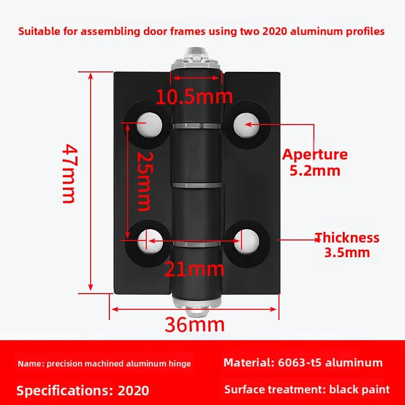 Aluminum Gun Stock Hinges 2020/3030/4040/5050 – Doors & Cabinets