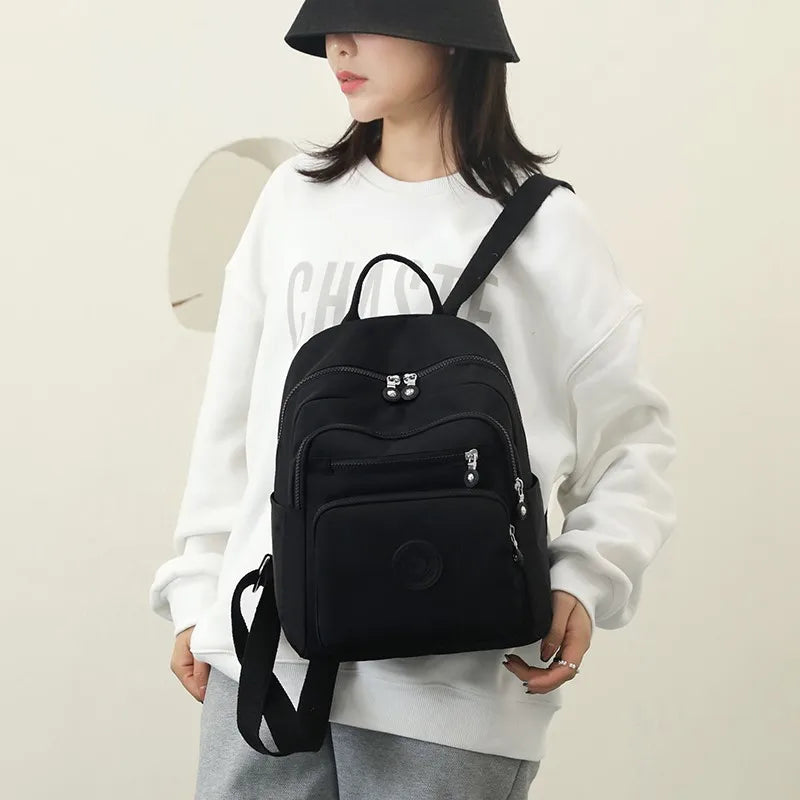 Women's Waterproof Nylon Backpack – Casual Travel School Bag Women's Backpack Richie's