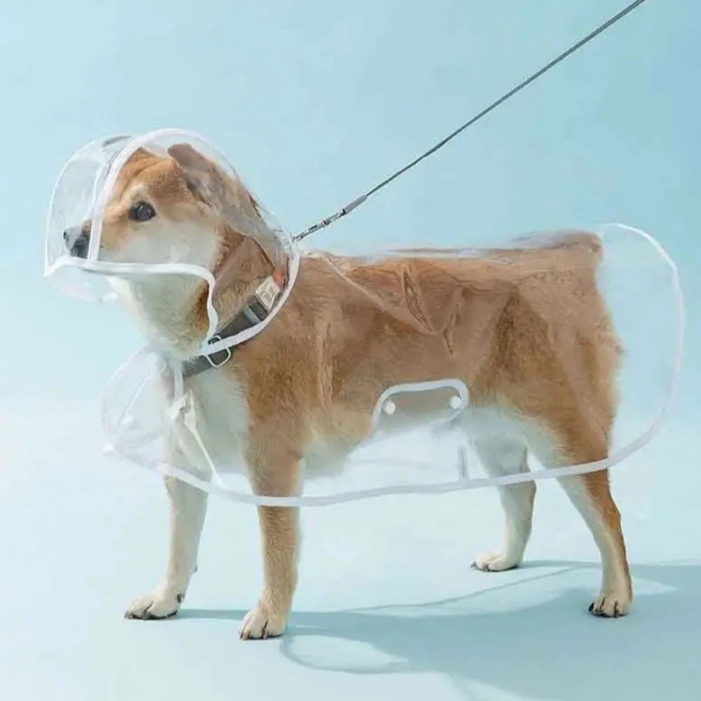 Transparent Hooded Dog Raincoat – Windproof Waterproof PVC Coat Dog Raincoat Richie's