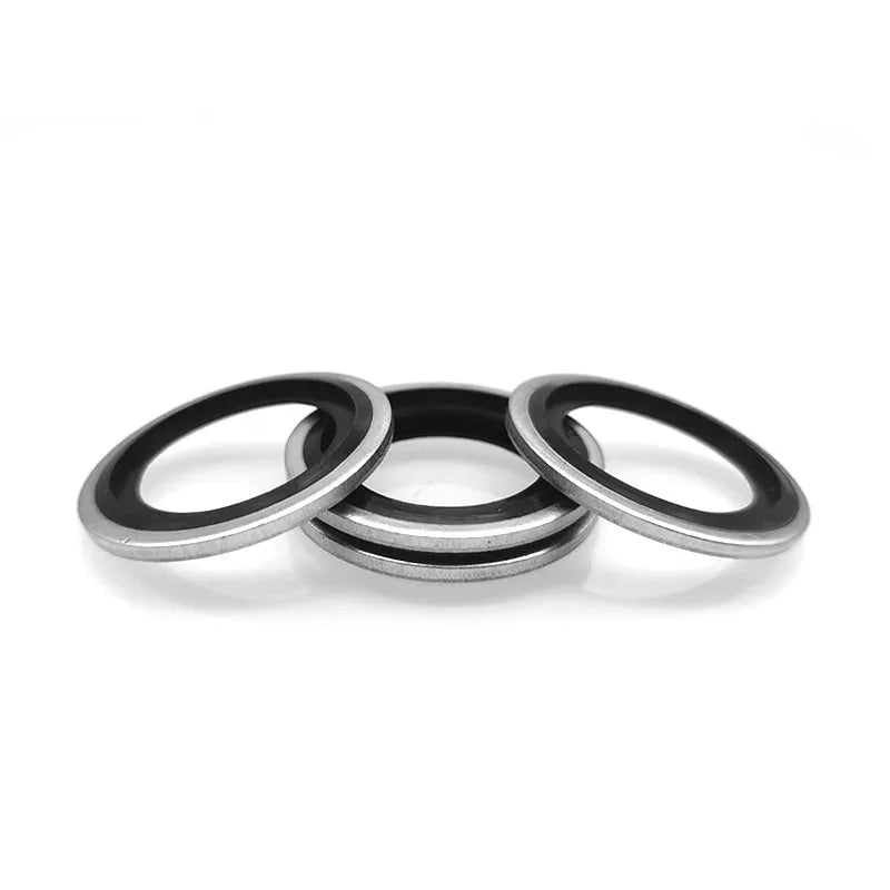 10 PCS M6-M48 Zinc Plated Combined Hydraulic Sealing Gasket Hydraulic Sealing Gasket Richie's