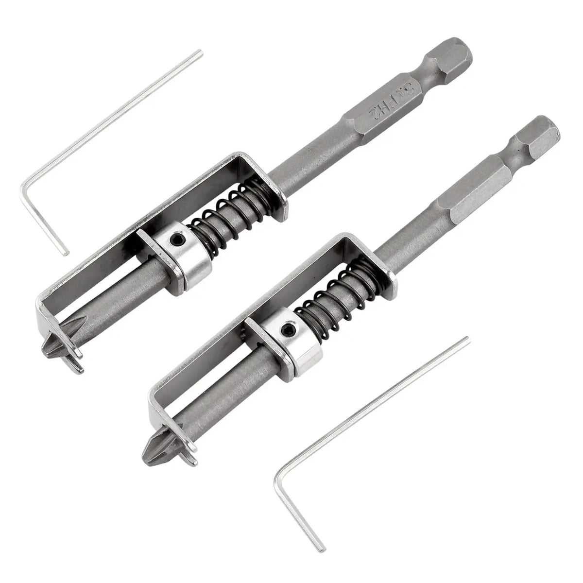2-Pack Spring-Loaded Screw Holder Drill Bit – Anti-Drop Drill Bit Holder Richie's 2pcs