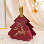 5-Pack Christmas Tree Triangle Gift Boxes with Handle Holiday Gift Box Richie's Type B-Red other