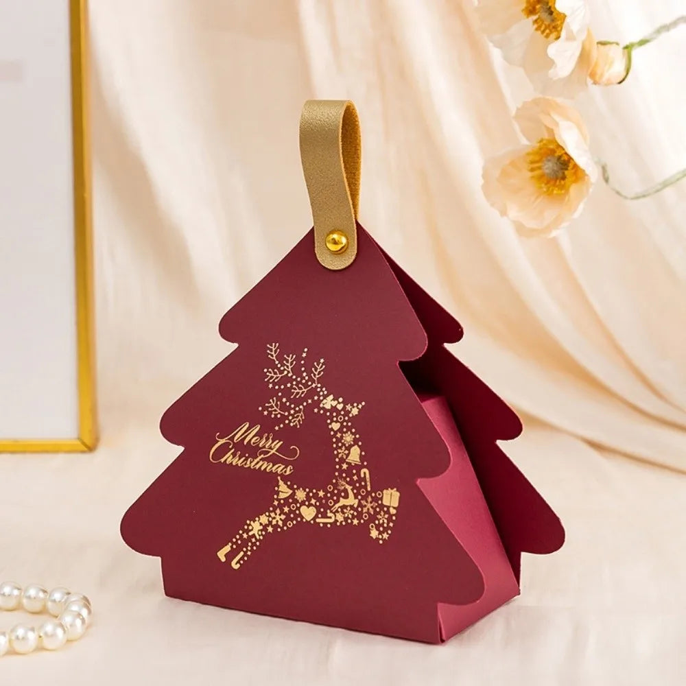 5-Pack Christmas Tree Triangle Gift Boxes with Handle Holiday Gift Box Richie's Type B-Red other