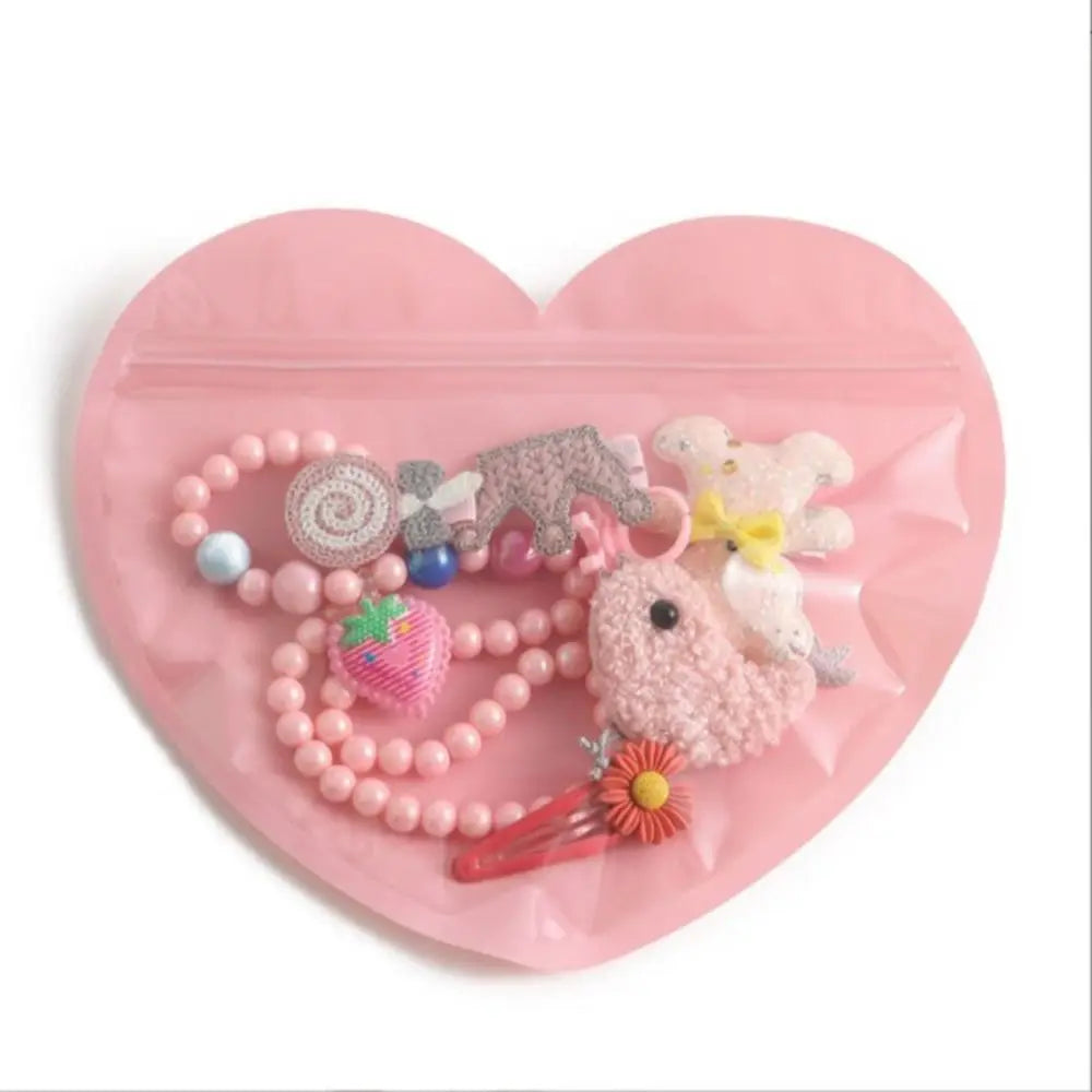 20PCS Heart Shaped Self-Sealing Gift Bags – Jewelry & Candy Gift Packaging Bags Richie's