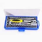 38-Pc Ratchet Socket Wrench Set – Metric & SAE Car Repair Kit Socket Wrench Set Richie's Default Title