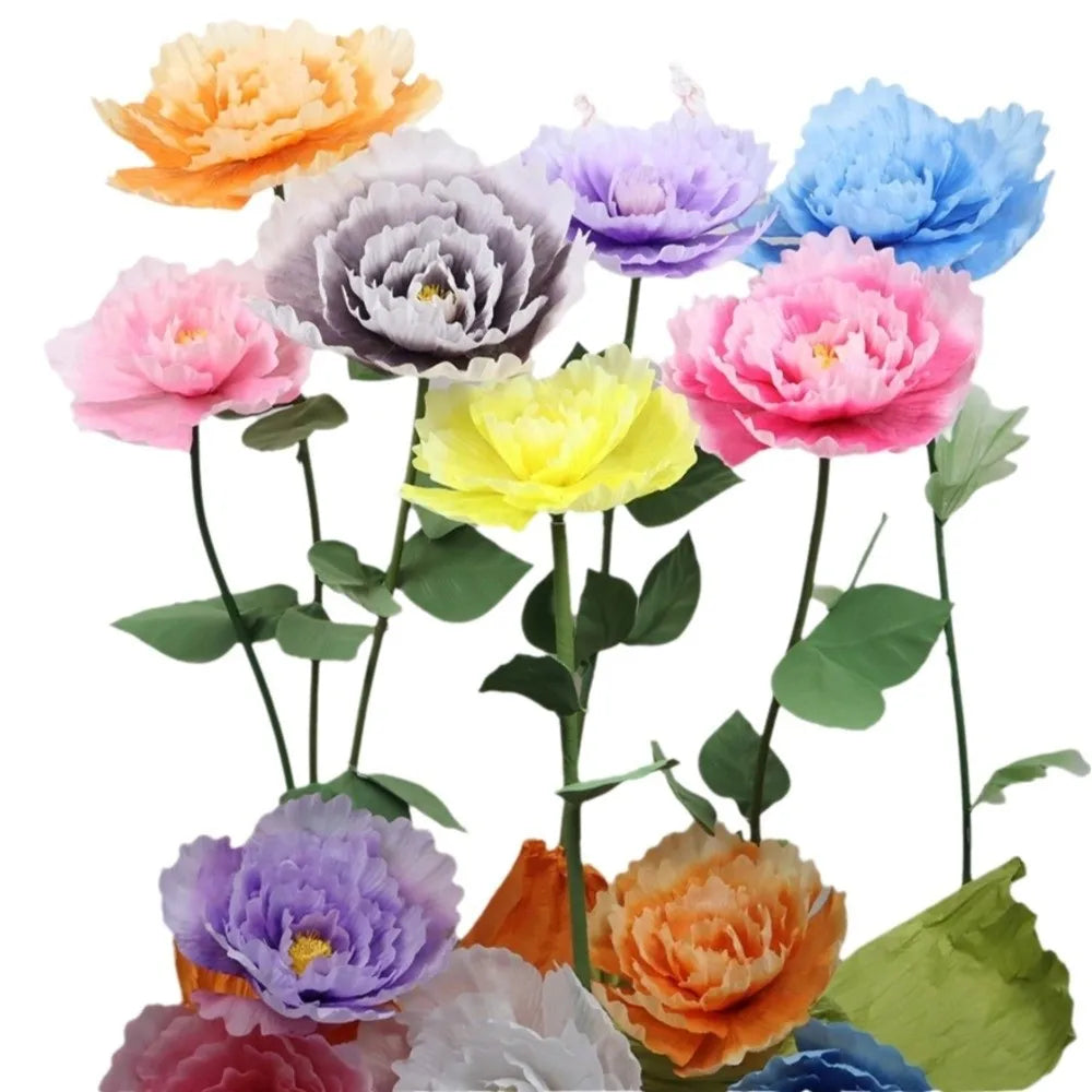 50cm Large Artificial Peony Flower Head – Silk Faux Bloom Decor Artificial Flower Decor Richie's