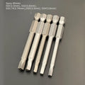 Magnetic Square Screwdriver Bit Set S2 Steel 50mm & 65mm SQ Screwdriver Bit Set Richie's 65mm 5 pcs