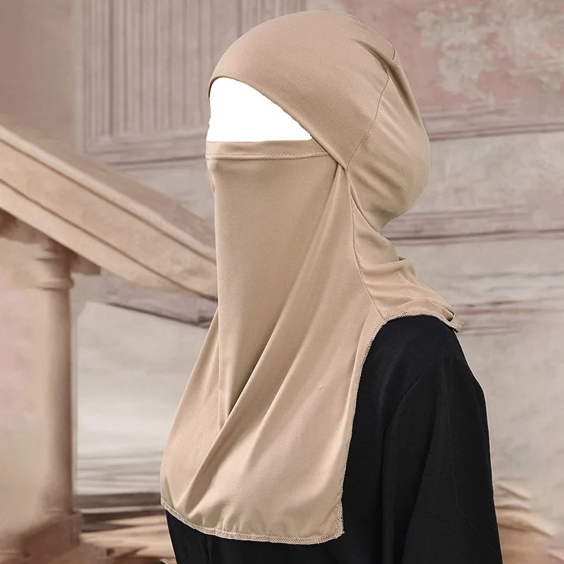 Women's Instant Ninja Hijab Underscarf – Soft Stretch Inner Cap Hijab Inner Cap Richie's