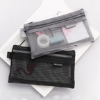 Transparent Pencil Case Double-Layer Mesh Bag | Multi-Use Pencil Case Richie's