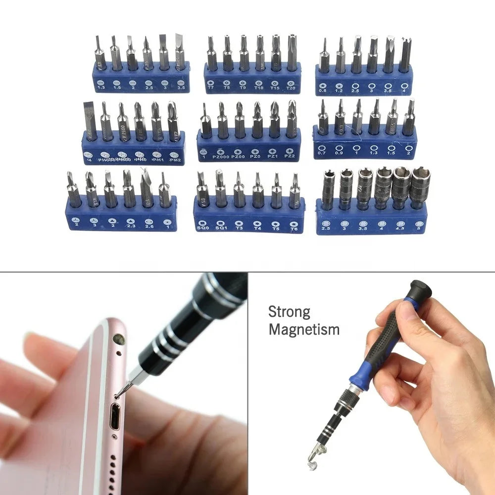 NJBLZQ 60-in-1 Precision Screwdriver Kit | Portable Repair Tool Precision Screwdriver Kit Richie's