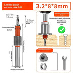 Adjustable Countersink Drill Bit – Carbide Woodworking Reamer Countersink Drill Bit Richie's 3point2X8MM