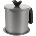 304 Stainless Steel Oil Strainer Pot with Lid & Mesh Filter Oil Strainer Pot Richie's Default Title