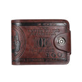 Men's 100 Dollar Bill Embossed PU Leather Wallet Men's Wallet Richie's Coffee