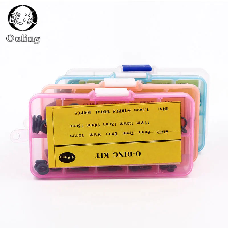 FKM O-Ring Seal Assortment Kit – 6 Sizes Fluorine Rubber O-Ring Seal Kit Richie's