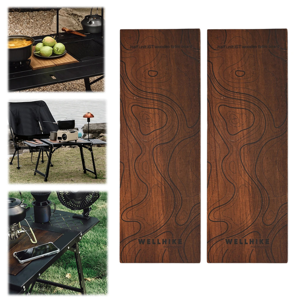 IGT Camping Table Boards – 2-Pack Acacia Wood with Storage Bag Camping Table Boards Richie's