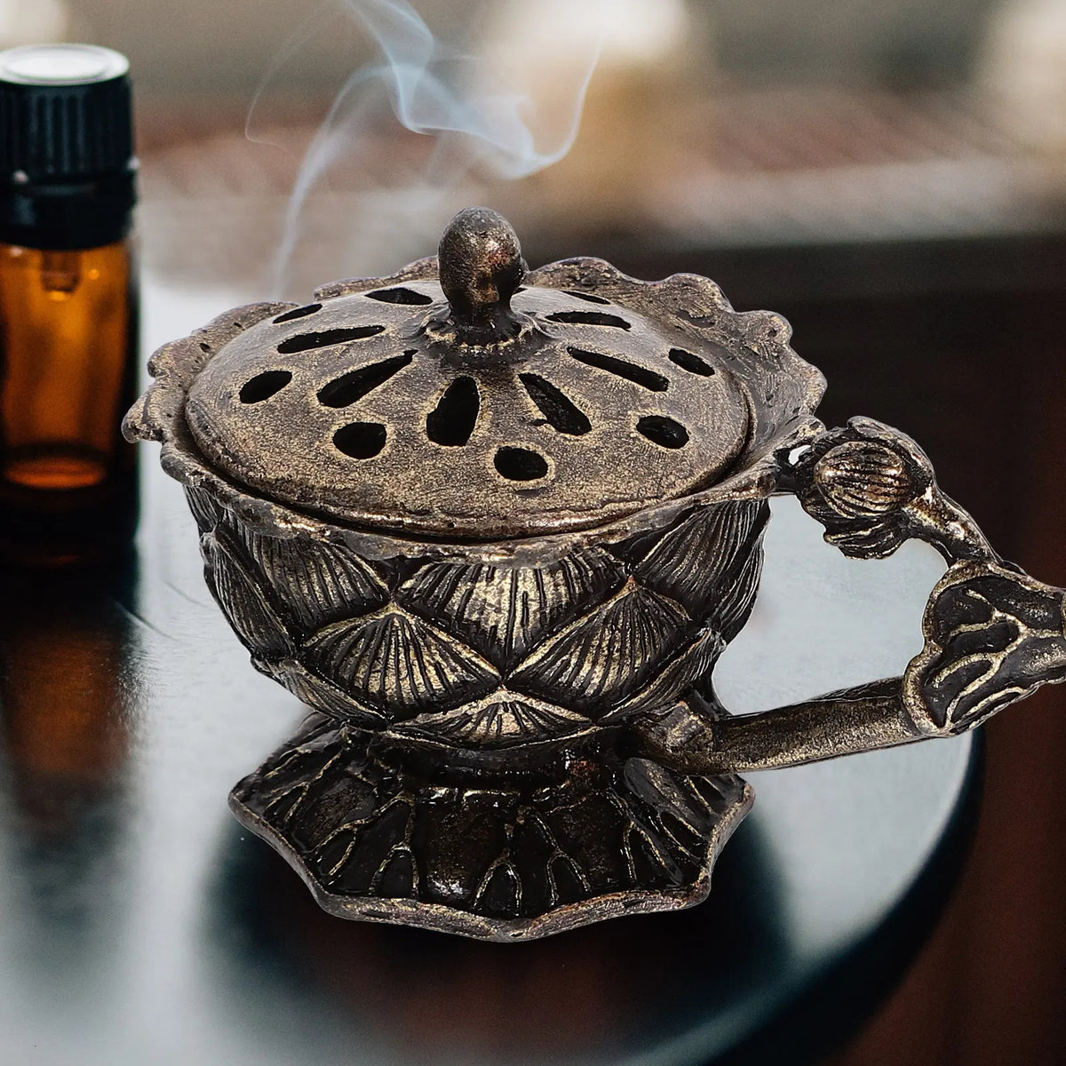 Zinc Alloy Agarwood Incense Burner & Aroma Diffuser Incense Burner Richie's