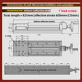 XYZ Manual Linear Slide Table Digital Display & Handwheel S100 Linear Slide Table Richie's S100-600MM-H