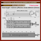 XYZ Manual Linear Slide Table Digital Display & Handwheel S100 Linear Slide Table Richie's S100-600MM-H