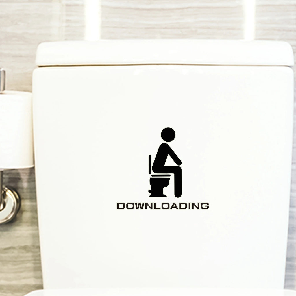 Removable English Toilet Wall Sticker – Funny Bathroom Decal Bathroom Wall Sticker Richie's