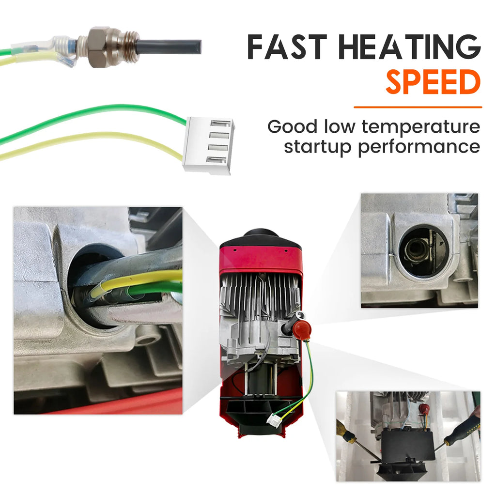 9PCS Glow Plug Repair Kit 12V 2-8KW Parking Diesel Heater Diesel Heater Repair Kit Richie's