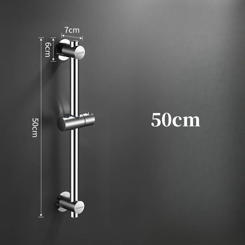 Adjustable Wall Mounted Shower Sliding Bar – Stainless Steel Shower Sliding Bar Richie's 50cm