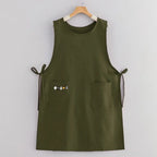Waterproof Long Vest Apron with Pockets | Kitchen & Art Kitchen Apron Richie's Green