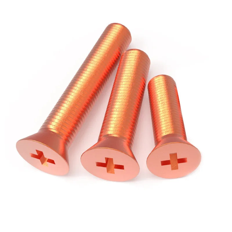 Red Copper Countersunk Machine Screws M2–M10 Phillips GB819 Copper Machine Screws Richie's