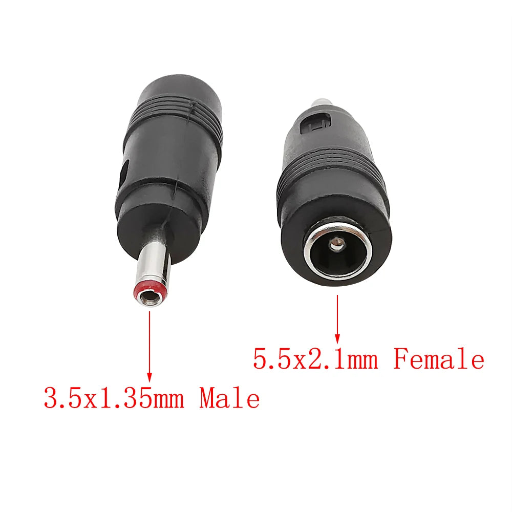 5.5mm to 3.5mm DC Power Connector Adapter Female to Male DC Power Adapter Richie's 10Pcs
