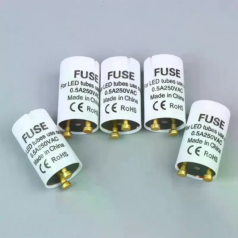 T8 LED Fuse Starter 0.5A 250V HRC CE RoHS – 5 Pack LED Tube Starter Richie's