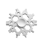 23-in-1 Snowflake Multitool with Fidget Spinner | EDC Pocket Tool EDC Multitool Richie's Silver
