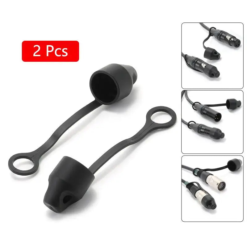 2Pcs Silicone Dust Covers for Audio Power & Network Plugs Silicone Plug Covers Richie's A8