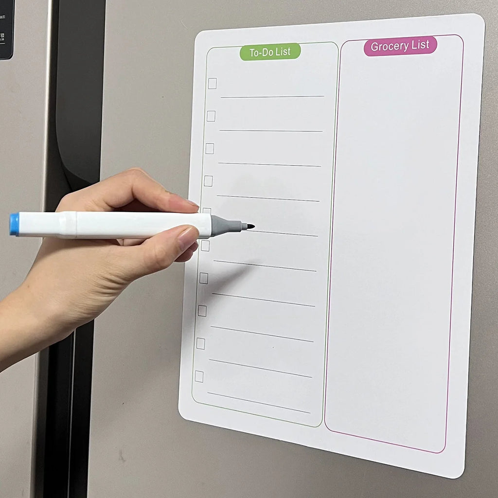 Reusable Magnetic Fridge Whiteboard – Erasable Memo List Board Magnetic Whiteboard Richie's Default Title