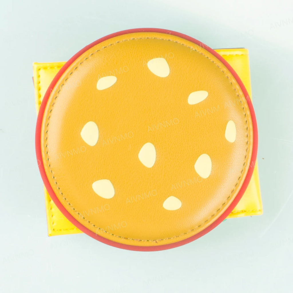 Burger Shaped Novelty Wallet – Unisex PU Card & ID Holder Novelty Wallet Richie's