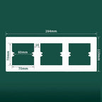 Plastic Wall Switch Cover Panel Universal Frame Bottom Box Switch Cover Panel Richie's white-type3