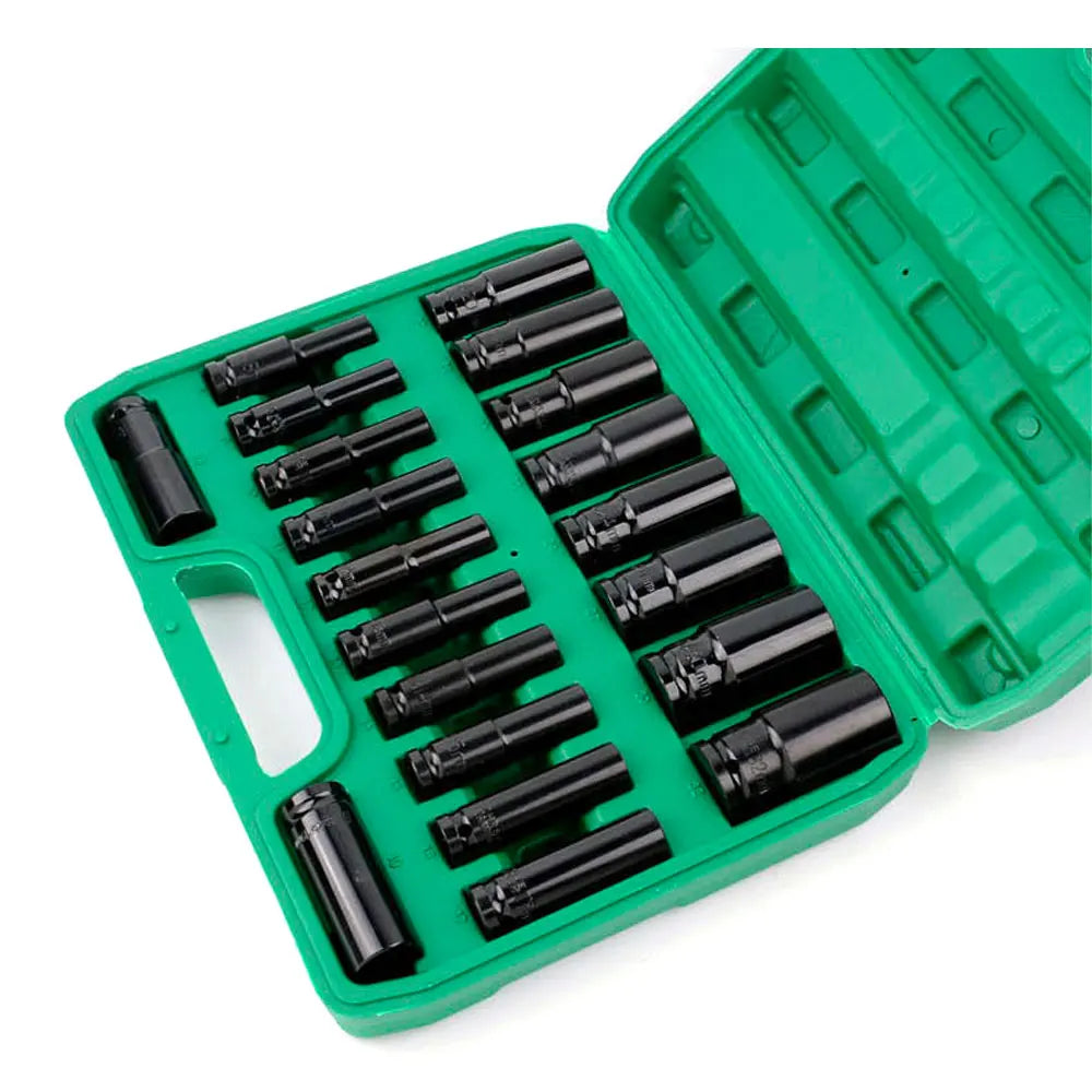 1/2" Drive 10-Pc Metric Deep Impact Socket Set | 6-Point Hex Impact Socket Set Richie's