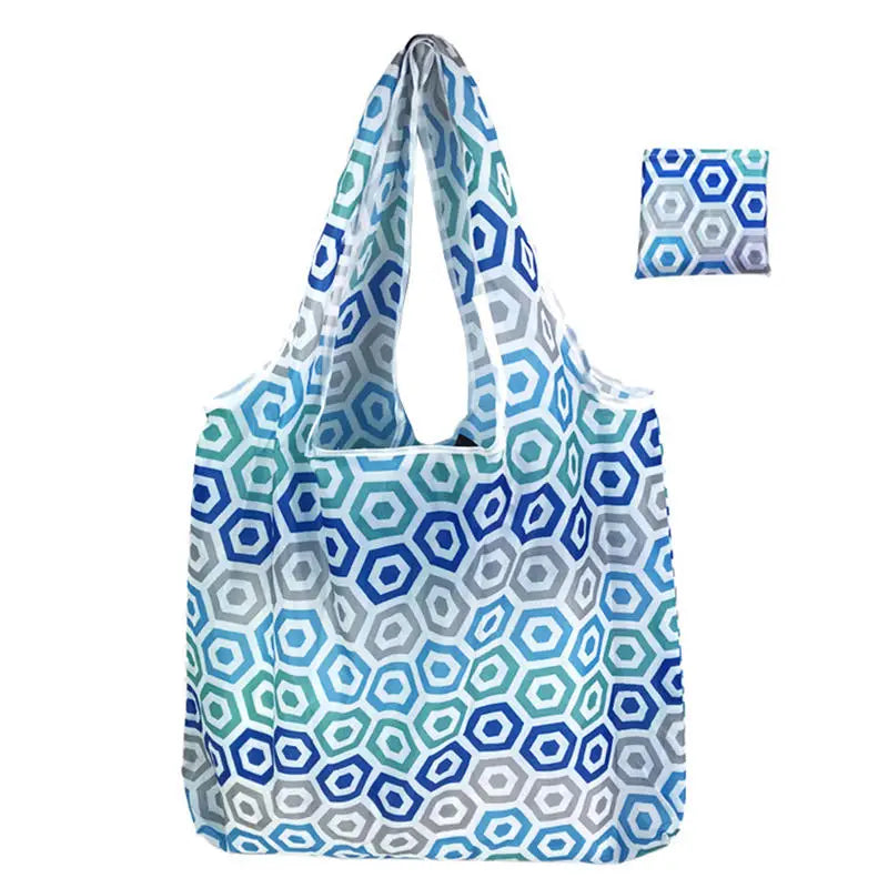 Reusable Foldable Tote Bag – Large Eco Grocery Shopping Bag Reusable Tote Bag Richie's Pentagonal circular