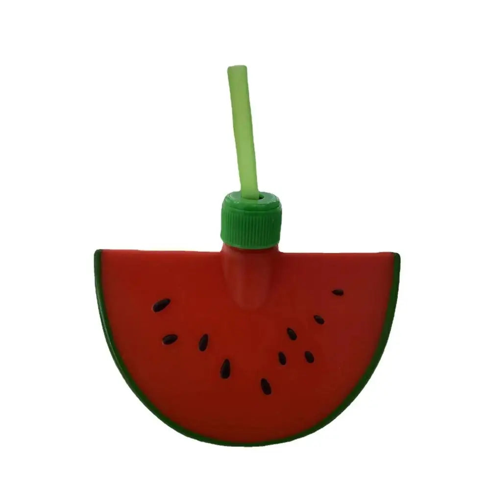 Cartoon Fruit Straw Cup | Strawberry Watermelon Pineapple Bottle Straw Water Bottle Richie's -watermelon 2 1
