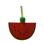 Cartoon Fruit Straw Cup | Strawberry Watermelon Pineapple Bottle Straw Water Bottle Richie's -watermelon 2 1