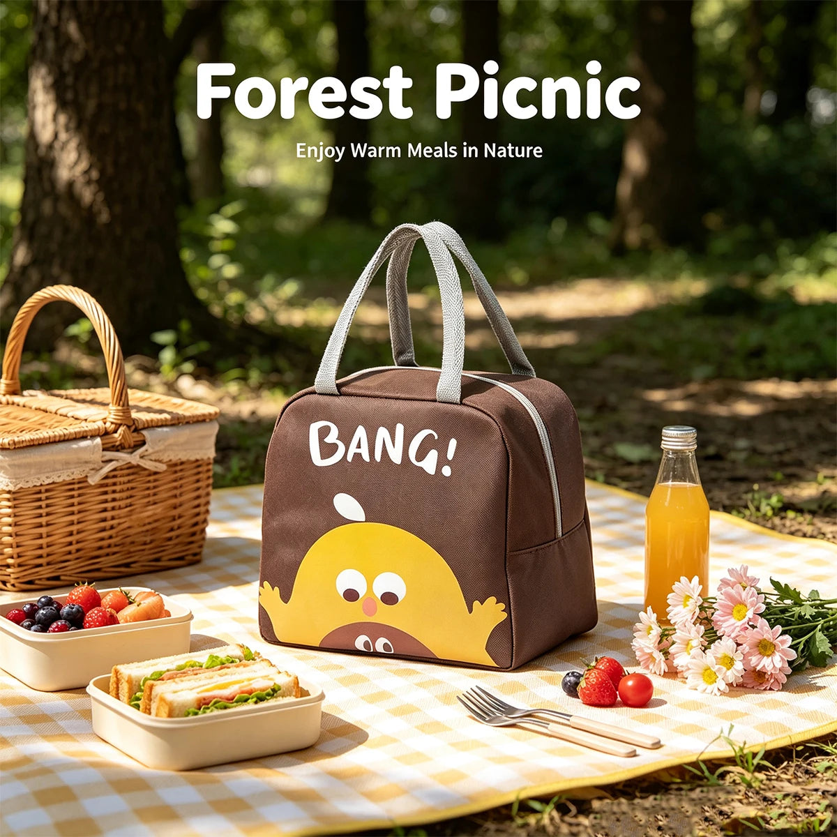 Cartoon Insulated Lunch Box Bag – Large Capacity Thermal Tote Insulated Lunch Bag Richie's Default Title