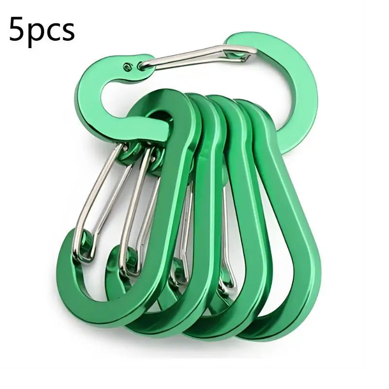 5-Pack Mini Aluminum Carabiner Clips – Scratch-Resistant Carabiner Clips Richie's A5