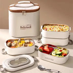 Stainless Steel Thermal Lunch Box Set – Stackable & Insulated Thermal Lunch Box Richie's
