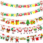 Christmas Hanging Bunting Banner – Xmas Non-Woven Party Decor Christmas Bunting Banner Richie's