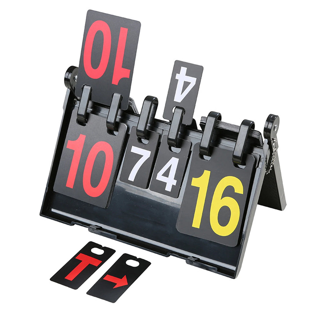 Folding Scoreboard Double-Sided Score Flipper – Indoor & Outdoor Portable Scoreboard Richie's as show