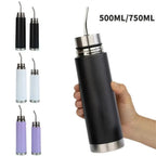 Yerba Mate Bottle 2-in-1 Built-in Straw Vacuum Thermos 500ml/750ml Vacuum Thermos Bottle Richie's