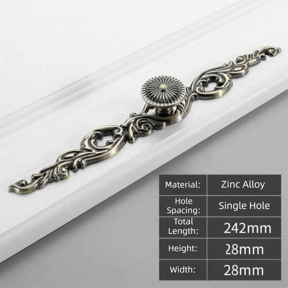 Zinc Alloy Cabinet Handles Antique Bronze Drawer Pulls Cabinet Drawer Pulls Richie's Style-10