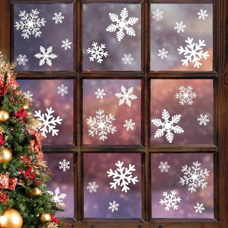 9-Sheet Reusable Christmas Window Clings – Holiday Static Stickers Holiday Window Clings Richie's