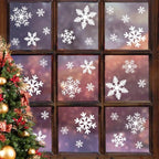 9-Sheet Reusable Christmas Window Clings – Holiday Static Stickers Holiday Window Clings Richie's