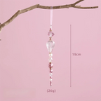 Pink Acrylic Crystal Pendant Christmas Tree Hanging Ornament Christmas Tree Ornament Richie's